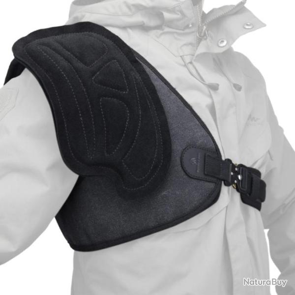 Coussin de tir pour �paule protection antichoc cuir su�d� et toile - Noir droitier