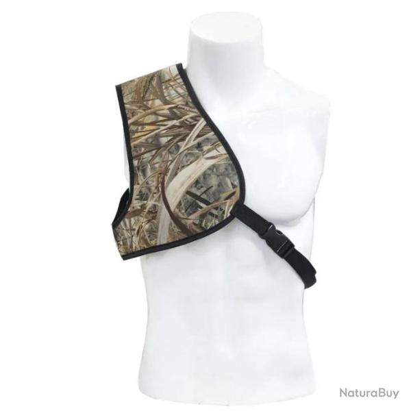 Protection d'�paule contre le recul ajustable motif camouflage - Droitier