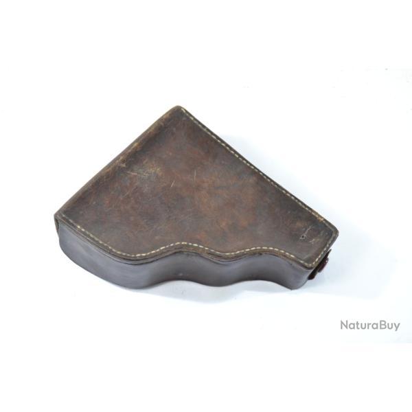 Ancien �tui / holster cuir pour pistolet automatique PA, id�al 7,65mm Ruby
