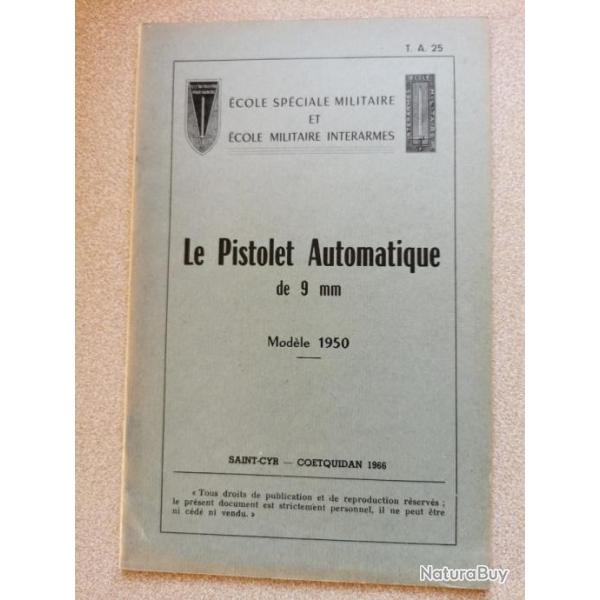 le pistolet automatique de 9mm mod�le 1950