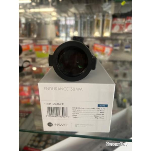 LUNETTE DE BATTUE HAWKE ENDURANCE 30 1-4�24 L4A DOT