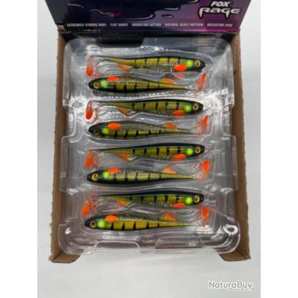 Leurre souple Fox rage slick Shad EXCLUSIF Green z�bra ghost 11cm