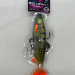 Leurre souple arm&eacute; Fox rage replicant jointed EXCLUSIF Green z&eacute;bra ghost 18cm