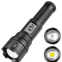 Lampe rechargeable avec zoom et baton circulation