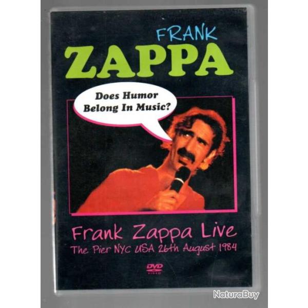 frank zappa concert 26 aout 1984 dvd musical