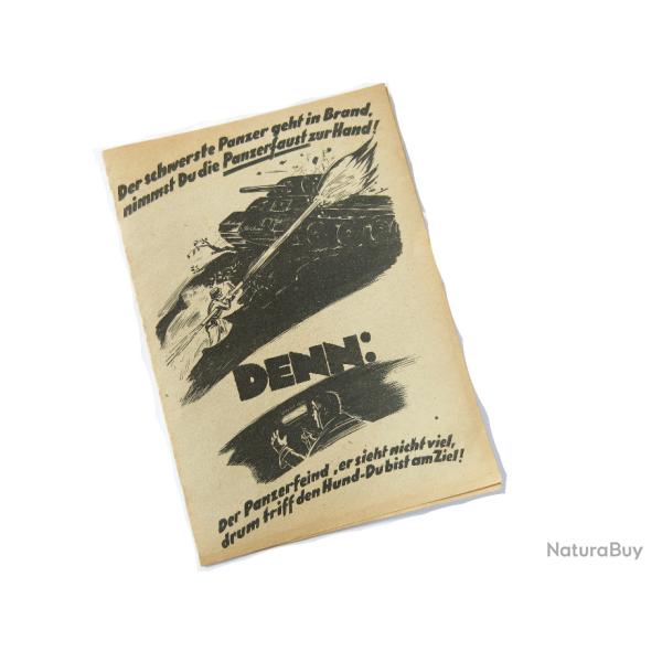 Notice originale Wh panzerfaust  1944 Box 258