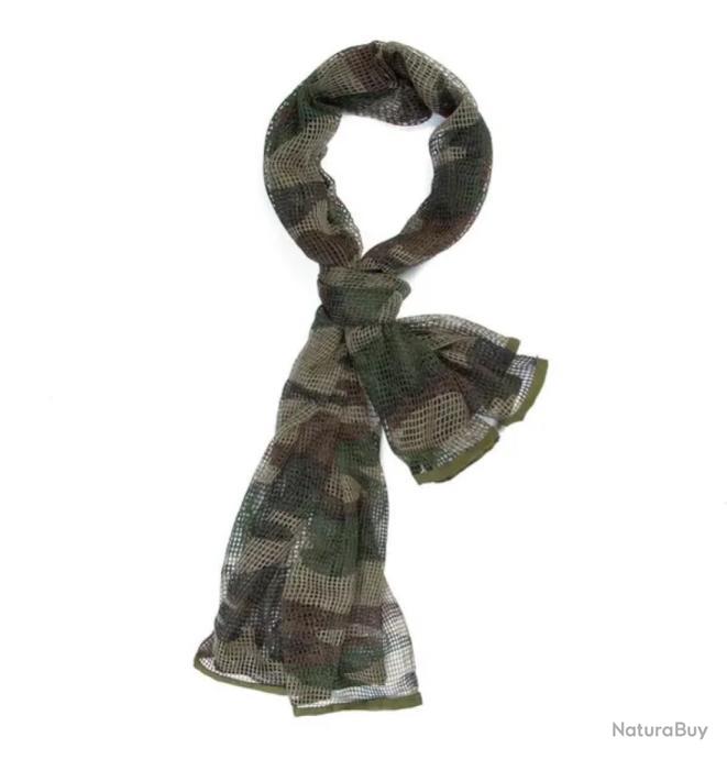 Foulard Tactique Camouflage – Voile Maille Pour Chasse/plein Air – Neuf Avec étiquettes