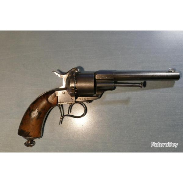 Revolver � broche LEFAUCHEUX mod�le 1854 cal 11 mm bon �tat
