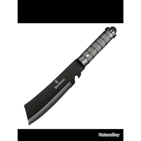 MACHETTE DROIT BROWNING + �TUI couteau tactique survivaliste