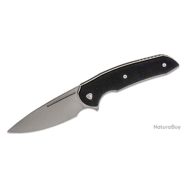 Couteau Ferrum Forge Stinger Black Manche G10 Lame Acier Nitro-V Liner Lock Clip FF005B
