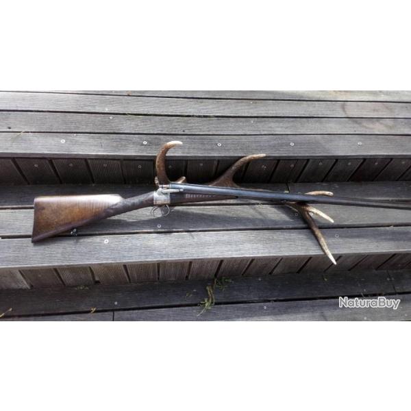 aux ench�res = beau et rare fusil DARNE rotary � chiens mod�le 1884