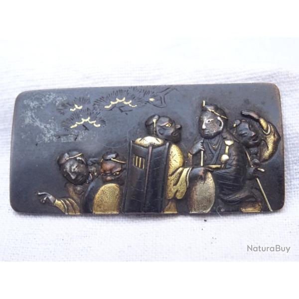 japon140) lot = magnifique ornement rectangulaire pour saya = voir photos et description