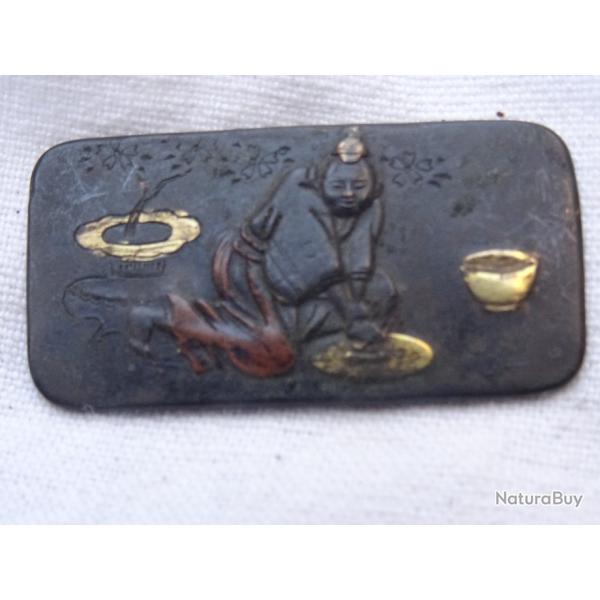 japon143) lot = tr�s bel ornement  rectangulaire ,  pour saya  = voir photos et description