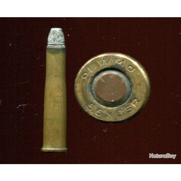 5.6 x 35 R Vierling - marquage : DWM 5.6 x 35 R - balle plomb m�plate