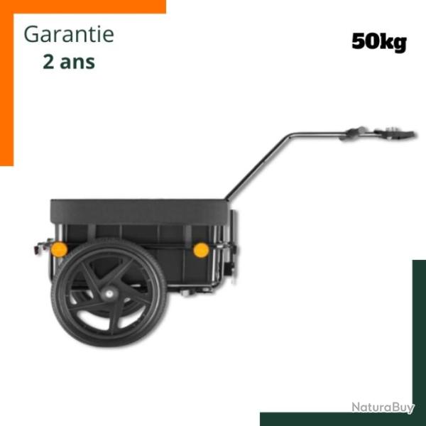 Remorque pour v�lo 50kg de charge 70l - LIVRAISON RAPIDE