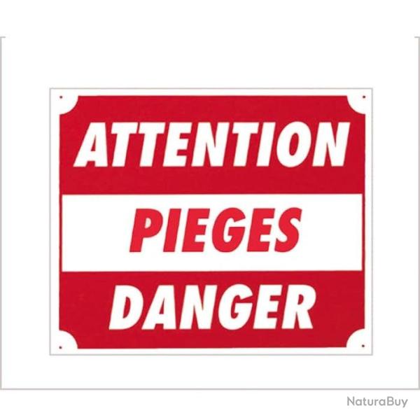 Panneaux Aluminium Europarm " Attention pi�ges danger " 30 x 25 cm
