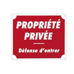 Panneaux Aluminium Europarm " Propri&eacute;t&eacute; priv&eacute;e " 30 x 25 cm