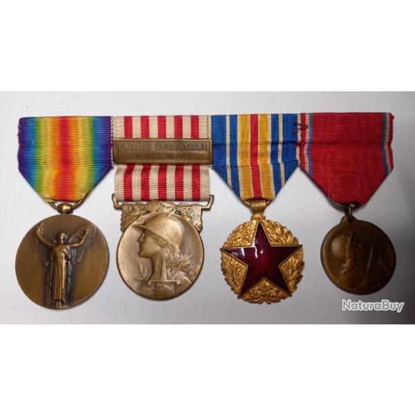 Ensemble 4 d�corations militaires France 1914-1918