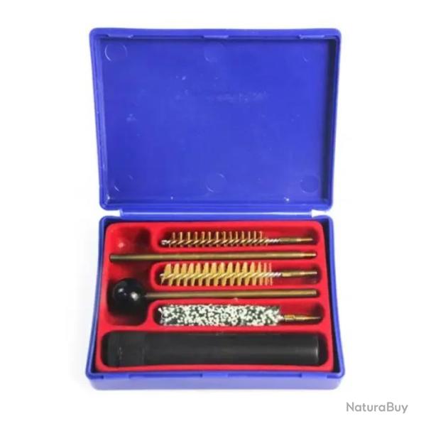 Kit de Nettoyage Professionnel pour Pistolet avec �tui en Plastique Compatible 38 - .375 - 9mm
