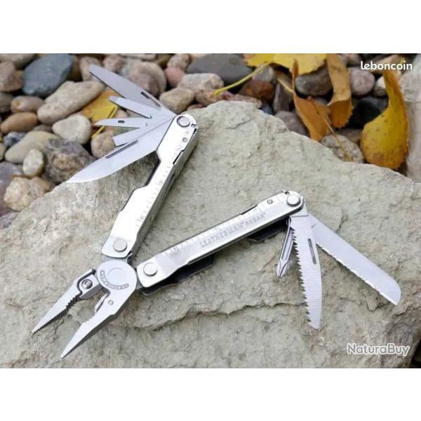 Leatherman multitools de l�gende made in USA en inox  super pour CHASSE P�che RANDO nature VOILE