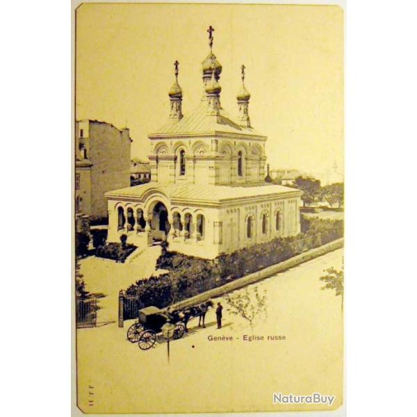 Carte postale ancienne Suisse, Genve - eglise russe 1900's