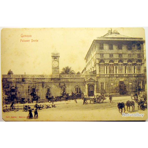 Carte postale ancienne Italie, G�nes - Palais Doria 1900's