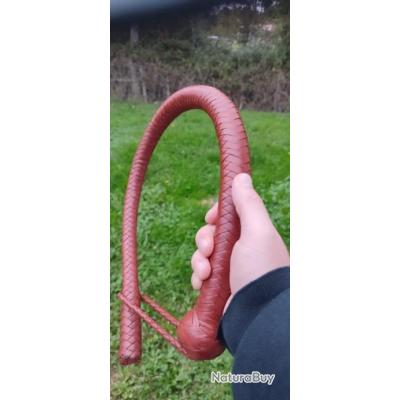 Nagaika cosaque cuir marron - Matraque simple (12473098