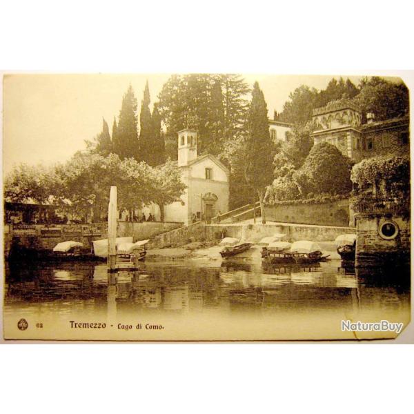 Carte postale ancienne Italie, Tremezzo - Lac de Cme 1900's