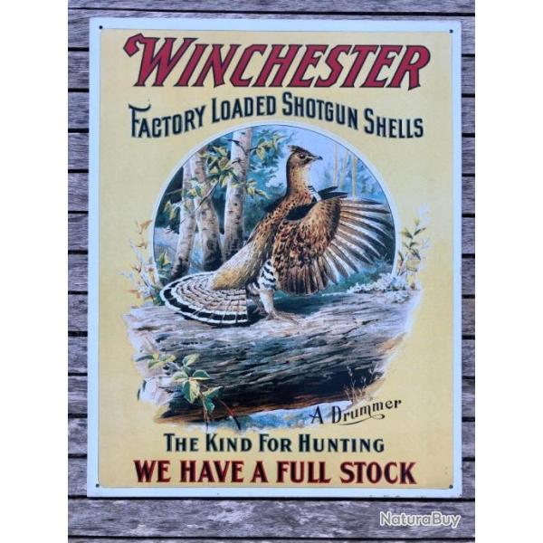 Winchester Panneau Publicitaire M�tallique 45x32cm