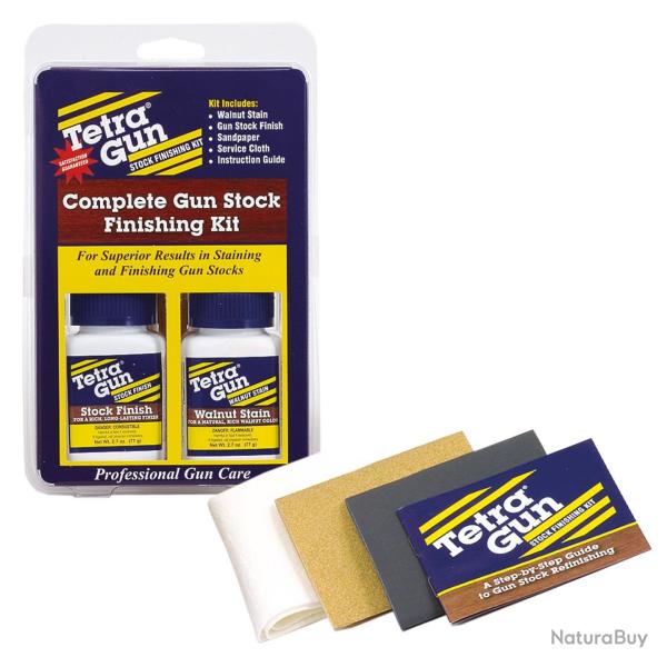 Set de p�raration et de finition pour crosse � bois TETRA GUN