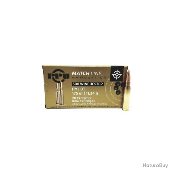 PPU 308 WINCHESTER 175gr FMJ BT