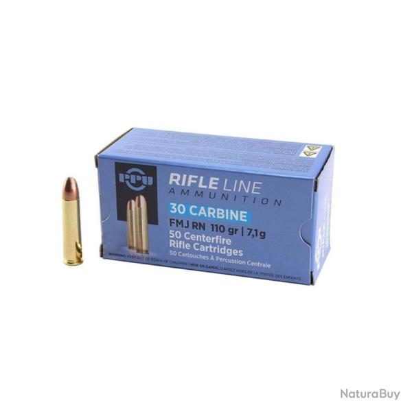PPU 30 CARBINE FMJ RN 110gr