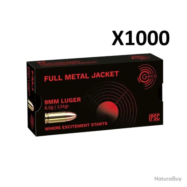 GECO 9x19 FMJ 124gr x1000