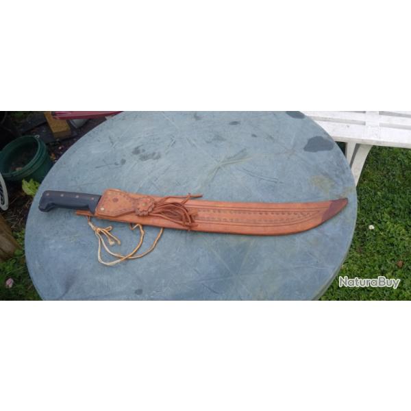 Machette ancienne COLLINS & CO avec �tui