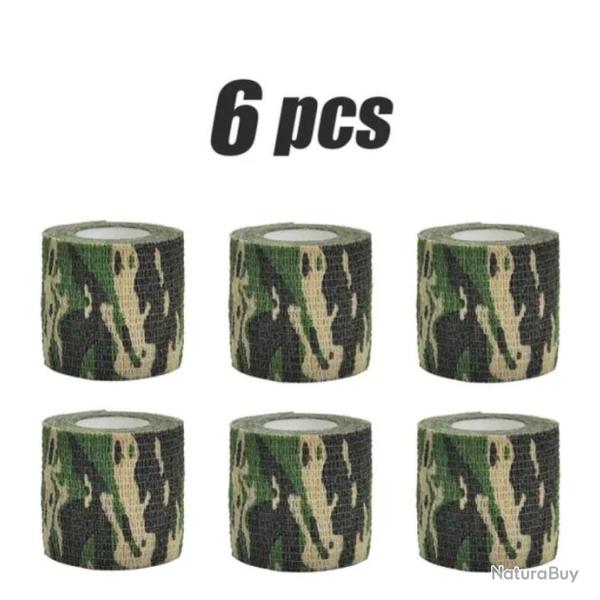 ruban Camouflage Auto-Adh�sif Imperm�able Bandage Armes Lunettes 7,5 cm X 4,8 m camouflage 6 pi�ces