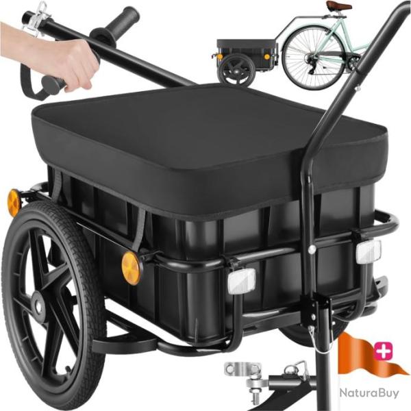 Remorque pour v�lo 50kg de charge 70l