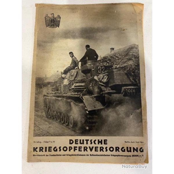 Ancien livre allemand NSKOV berlin juin juillet 1942
