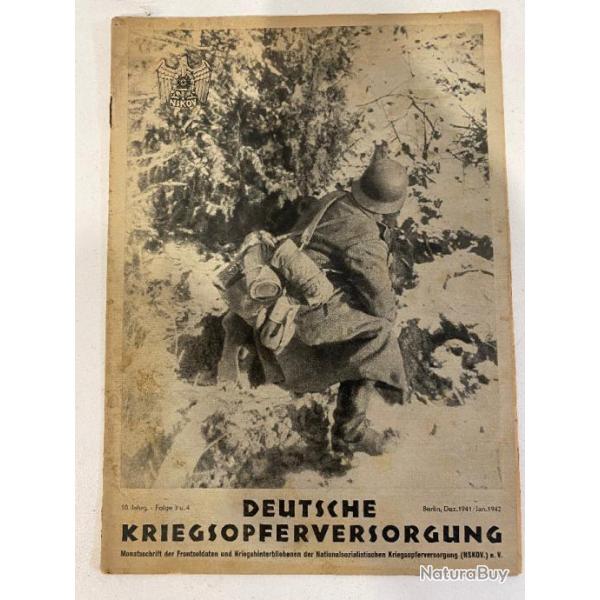 Ancien livre allemand NSKOV berlin d�cembre 1941 janvier 1942