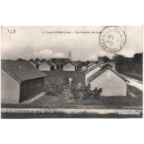 CPA MILITARIA  -  DU CAMP D'AVORD  -  VUE G�N�RALE, C�T�  OUEST