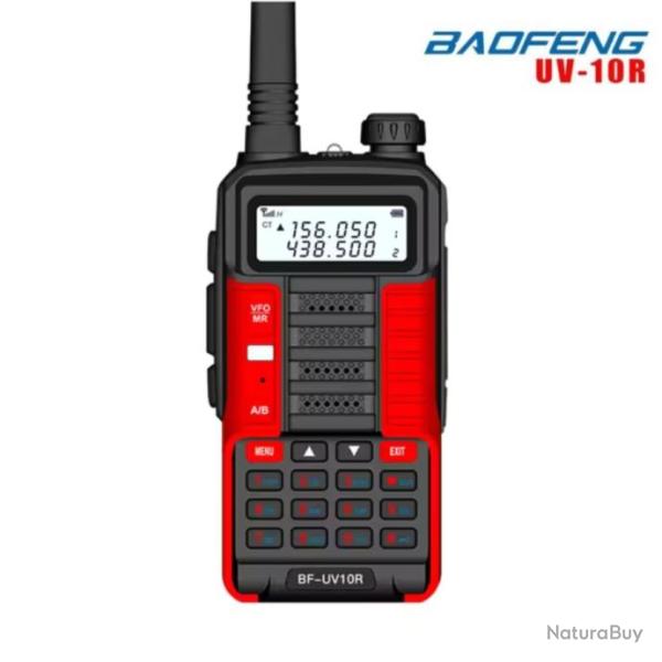 BAOFENG UV-10R 10W double bandes VHF UHF talkies-walkies longue port�e FM Radio bidirectionnelle