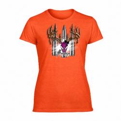 T-shirt chasse femme orange ROG Supra taille L