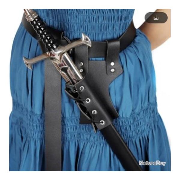 Porte �p�e oblique Grand Mod�le PRO noir/M�di�val