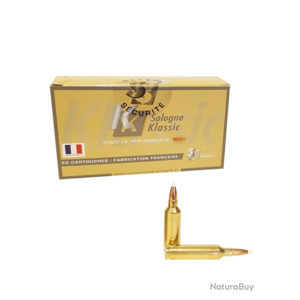 Munitions SOLOGNE calibre 270 WSM Nosler Accubond 140gr - 9.1g x20