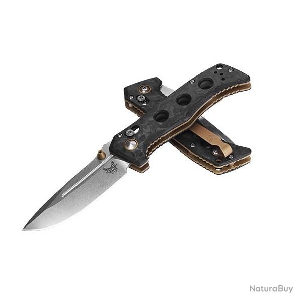 BEN273-03 Couteau pliant Benchmade Mini Adamas carbone marbr�