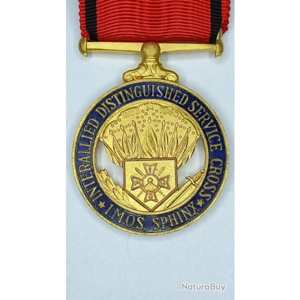 D�coration militaire IMOS Interallied Distinguished Service Cross  1939-1945