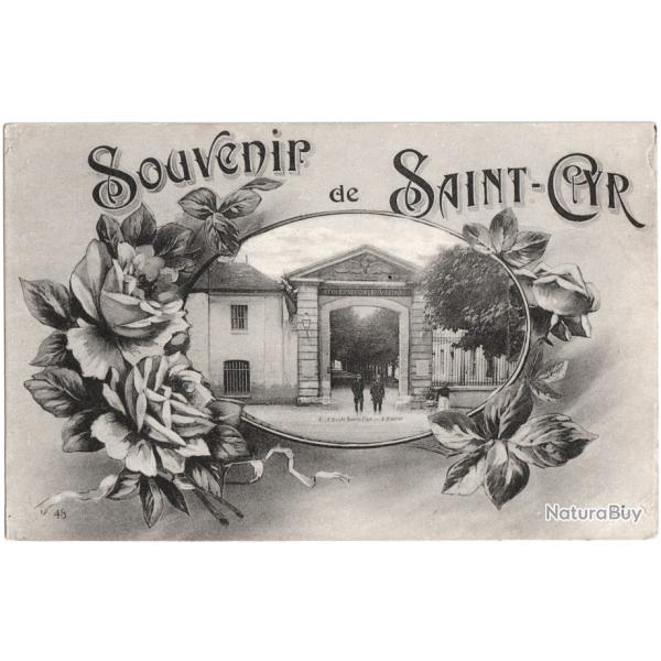 CPA MILITARIA  -  SOUVENIR DE SAINT-CYR  -  L'�COLE SAINT-CYR, L'ENTR�E