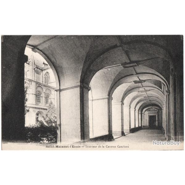 CPA MILITARIA  -  SAINT-MAIXENT-L'�COLE  -   INT�RIEUR DE LA CASERNE CANCLAUX