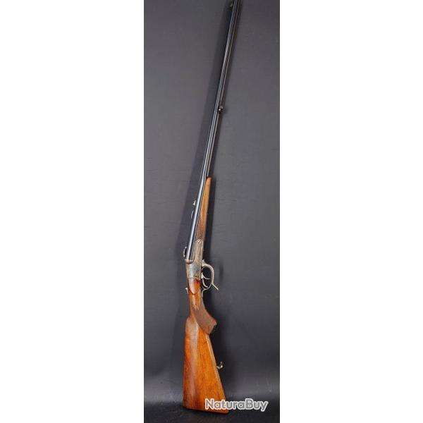 CARABINE DE CHASSE MIXTE CALIBRE 6.5x52R & 28/65 CURT ANSCHUTZ ZELLA MEHLIS - ALLEMAGNE XIX� Tr�s bo