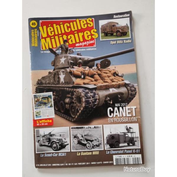 VEHICULES MILITAIRES MAGAZINE  NUM�RO 45