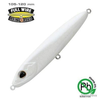 Leurre Nageur Sakura Mister Joe 120 S – 120 Mm, 35 G, Couleur French White, Pour Pêche Sportive En Mer Ou Rivière